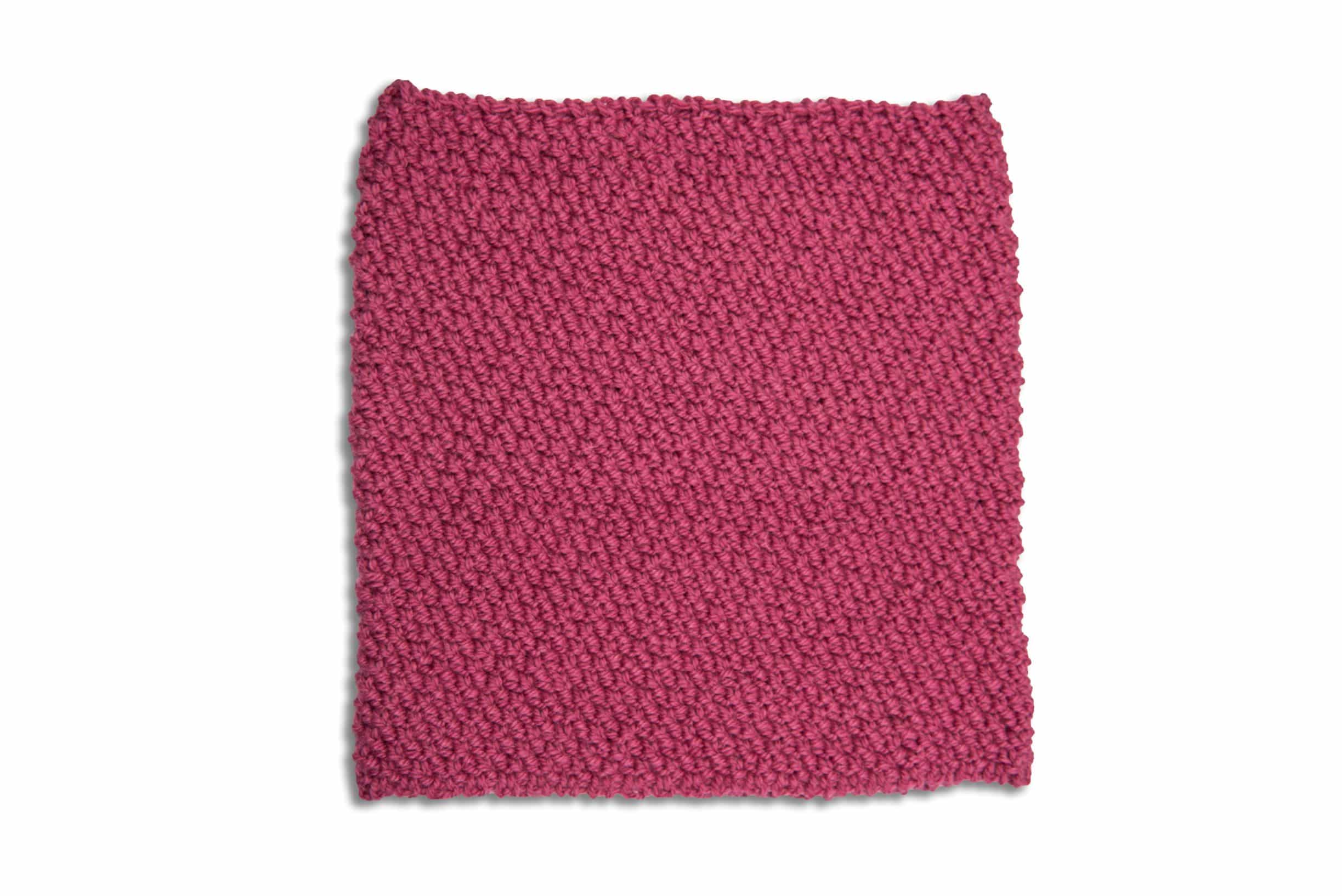 Komin wełniany SERENE malinowy Ręcznie robiony na drutach malinowy komin wełniany SERENE