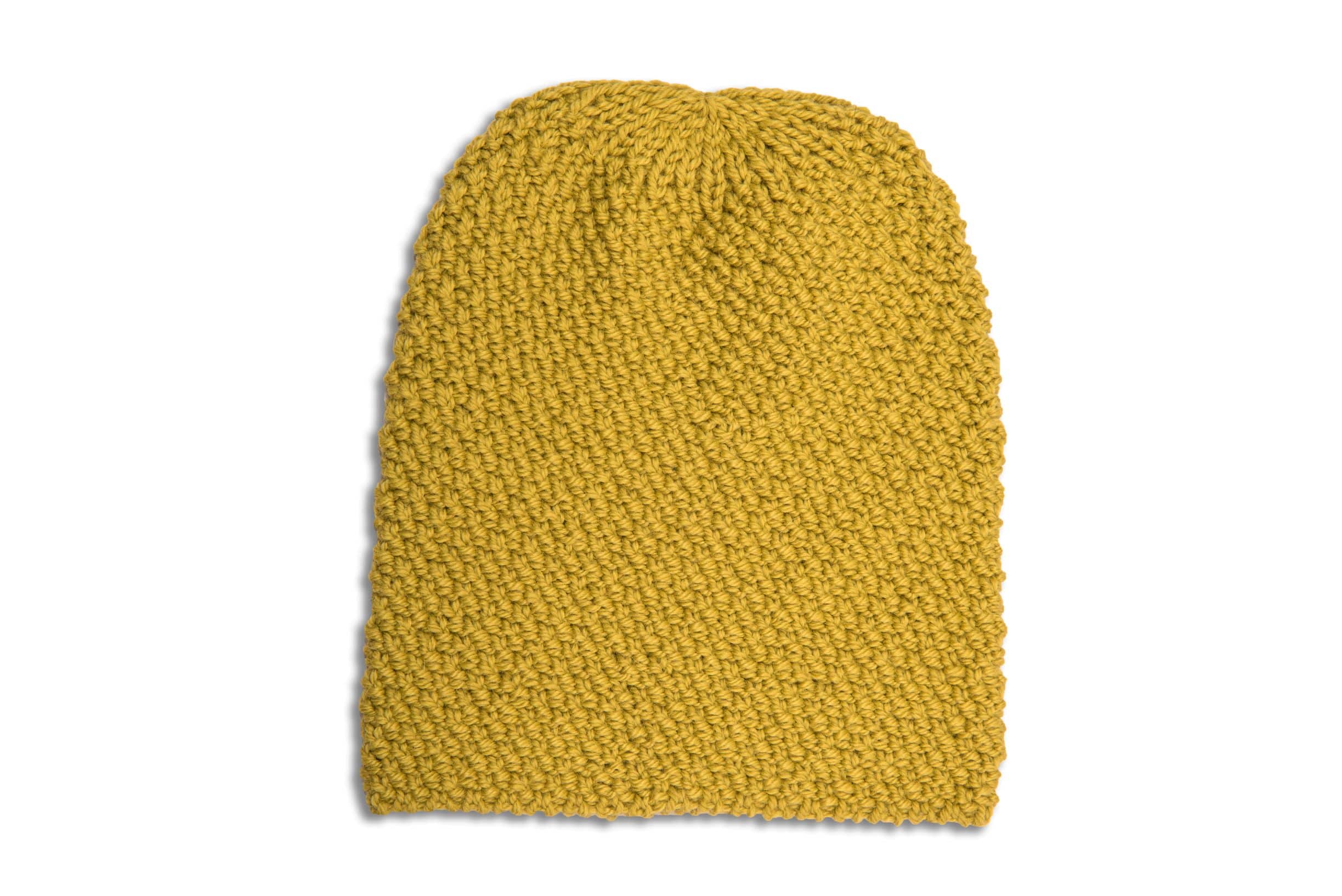 Czapka wełniana SERENE oliwkowa Oliwkowa czapka wełniana ręcznie robiona na drutach SERENE