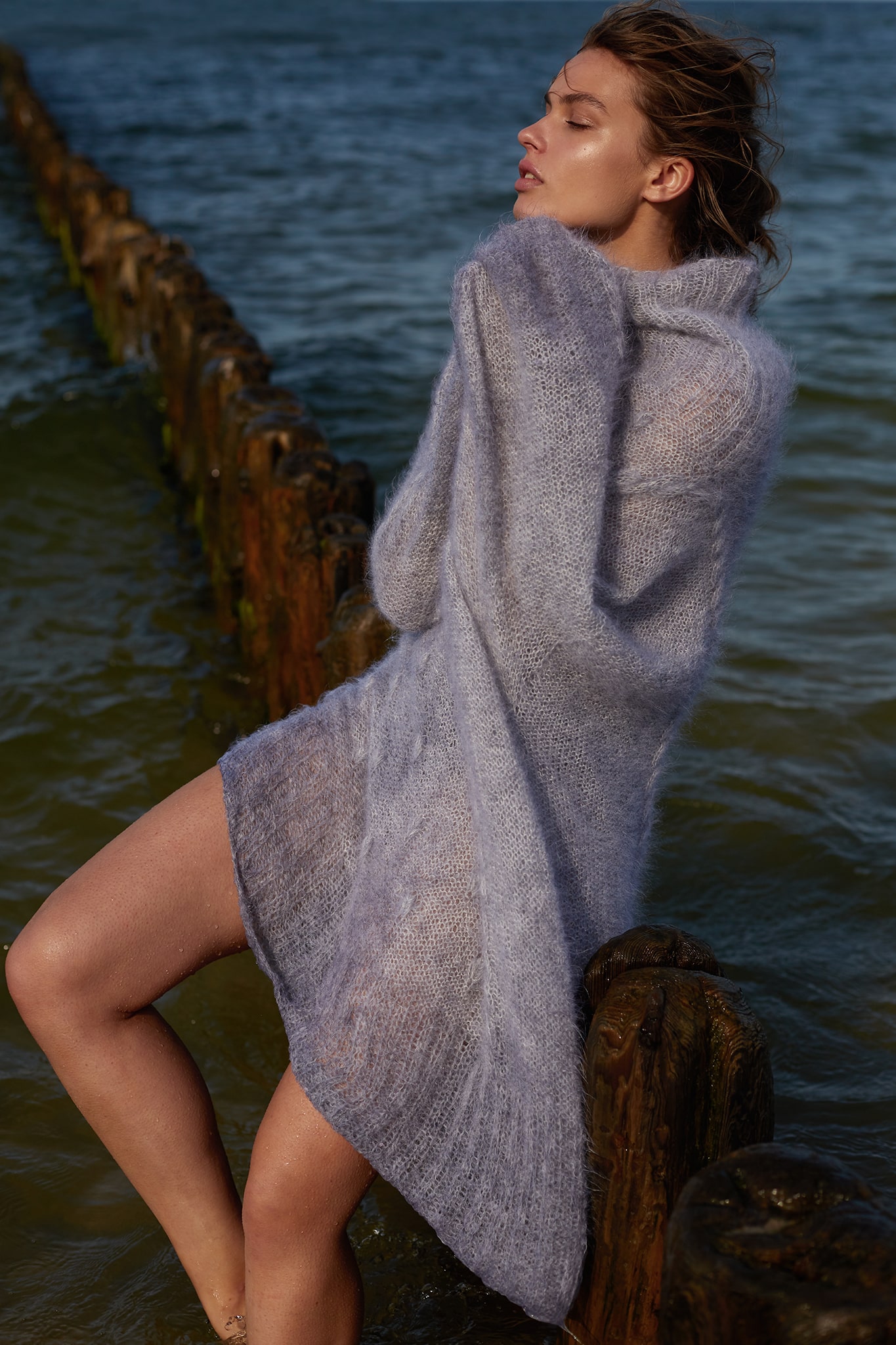 Aleksandra Suska 12internet Wełniana sukienka w kolorze wrzosowym z kolekcji jesień/zima 2019/2020 Aleksandry Suskiej