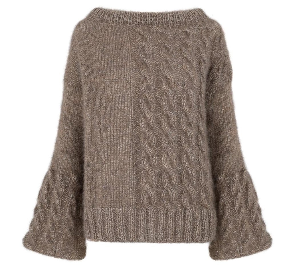 Brązowy sweter moherowy CHILL TIME No 3