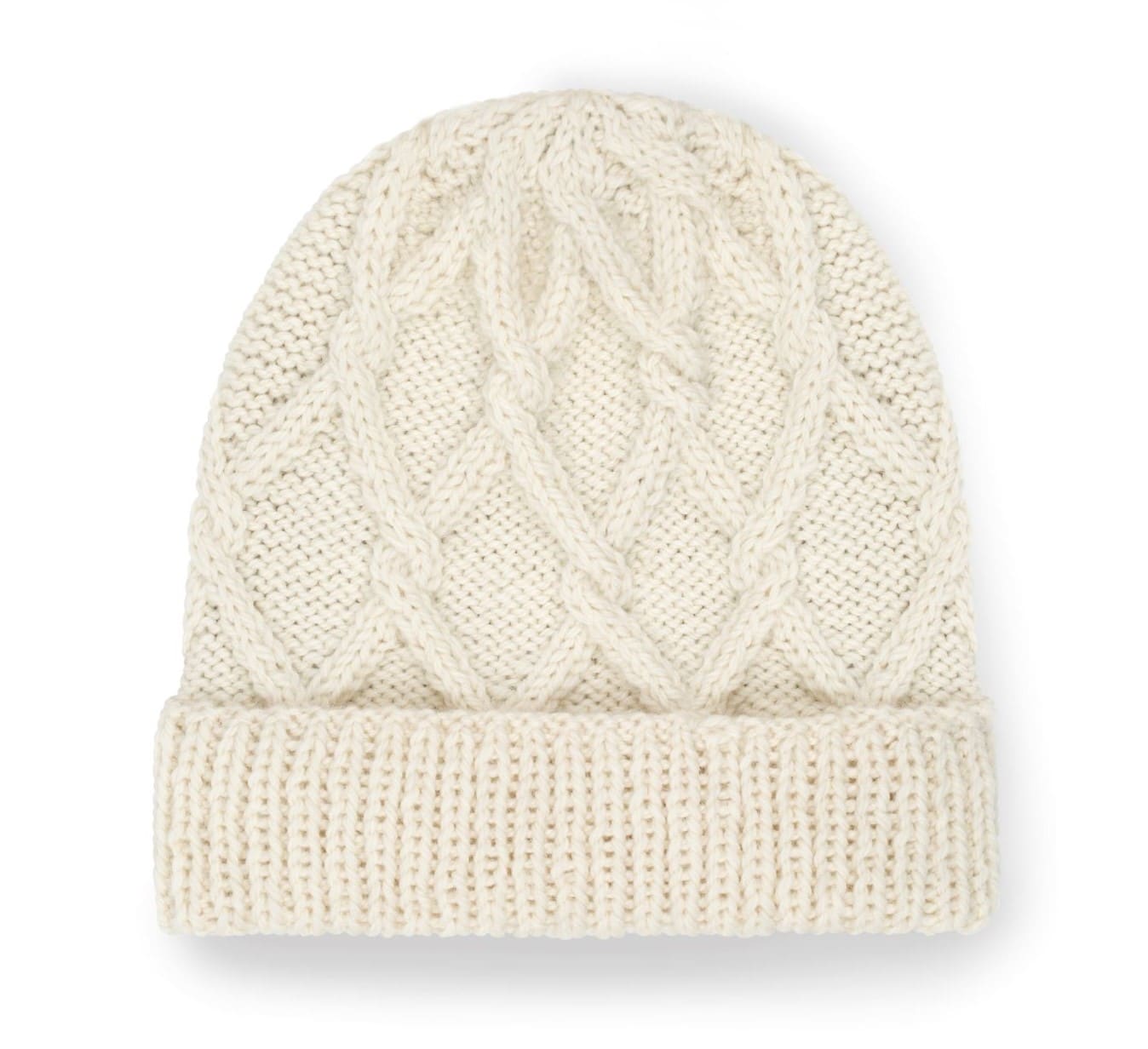 Czapka wełniana CLASSIC No 3 ecru Czapka wełniana handmade CLASSIC No 3 ecru