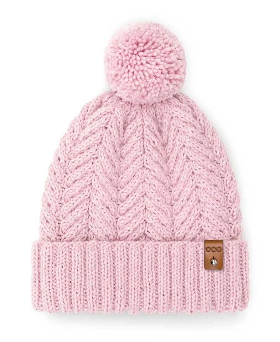 Czapka wełniana z pomponem CLASSIC No 2 różowy Czapka wełniana z pomponem handmade CLASSIC No 2 różowy