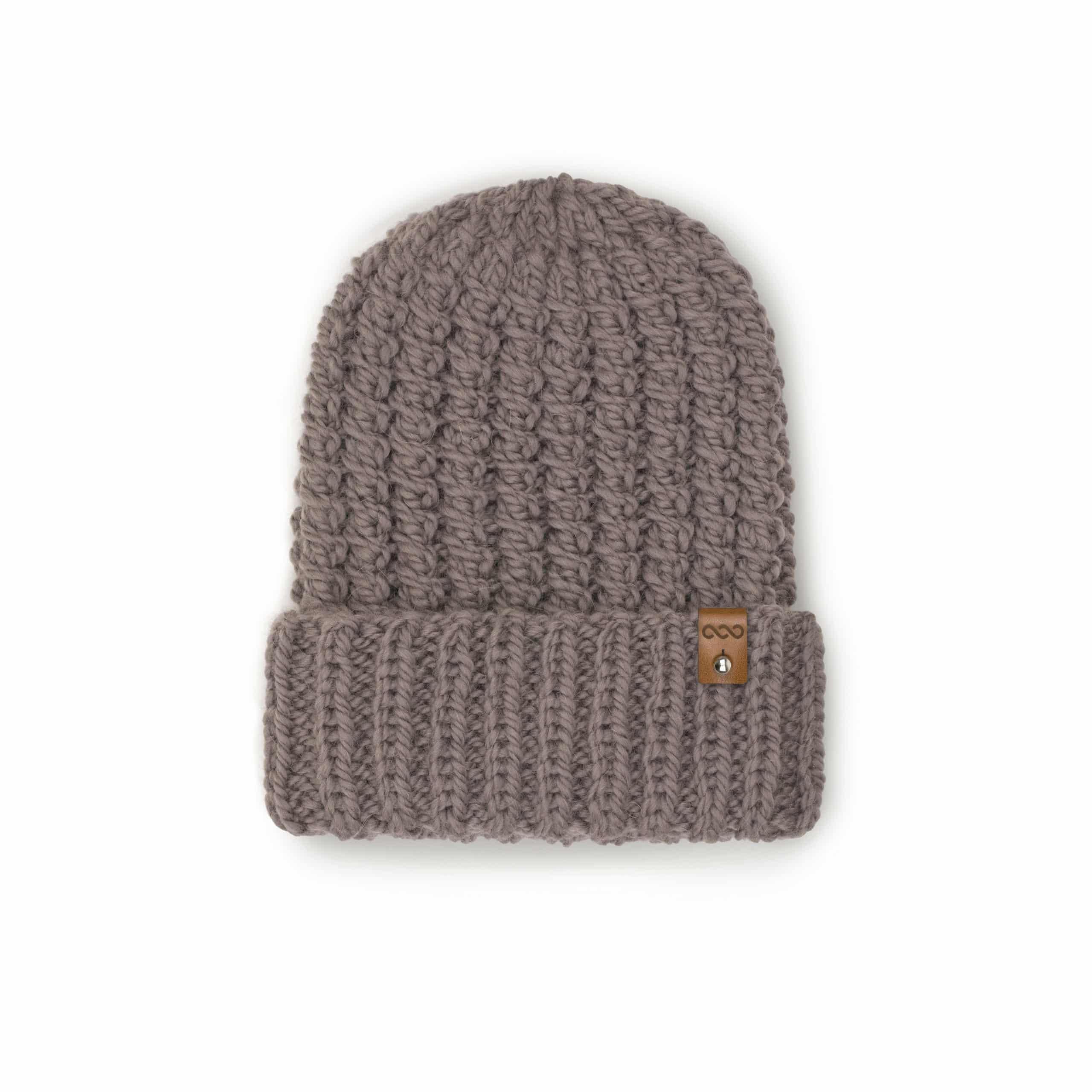 Czapka wełniana handmade szara Czapka wełniana handmade szara - widok z przodu