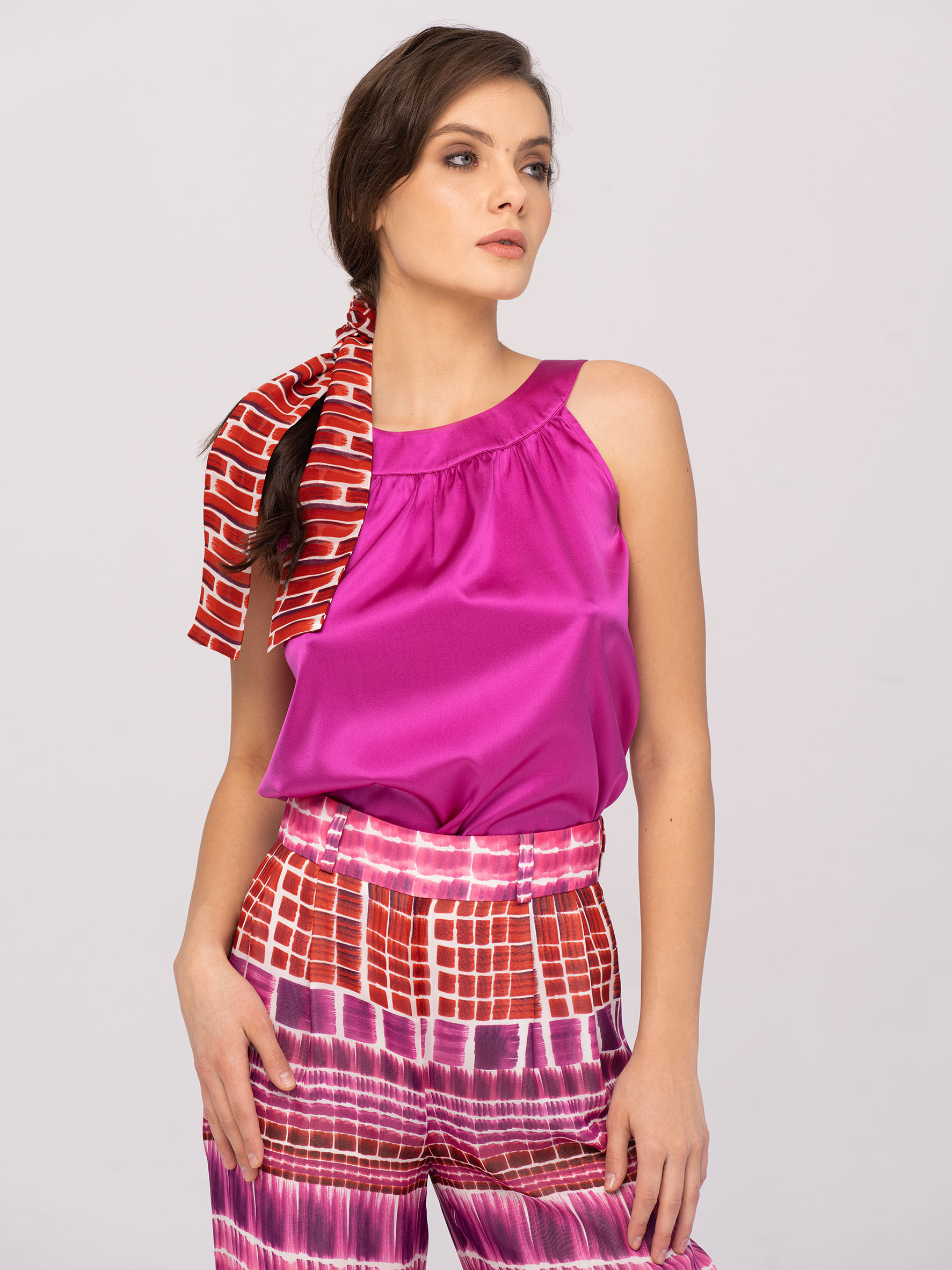 jedwabny elegancki top